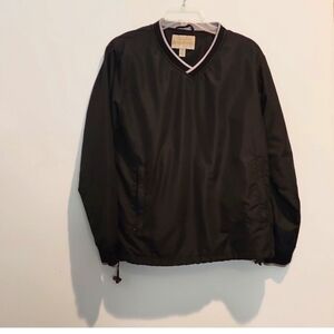 Cabela's Womens Outerwear Windcrest pullover Navy Blue with Gray Trim, Medium